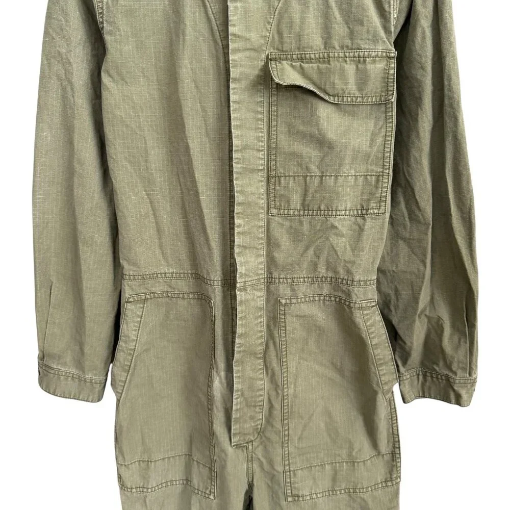Alex Mill Field Ripstop Jumpsuit Coverall Workwear‎ Utility Green Mens M